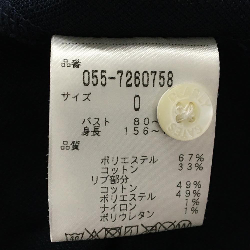 パーリーゲイツ 半袖ポロシャツ ネイビー ニコちゃん スマイル
