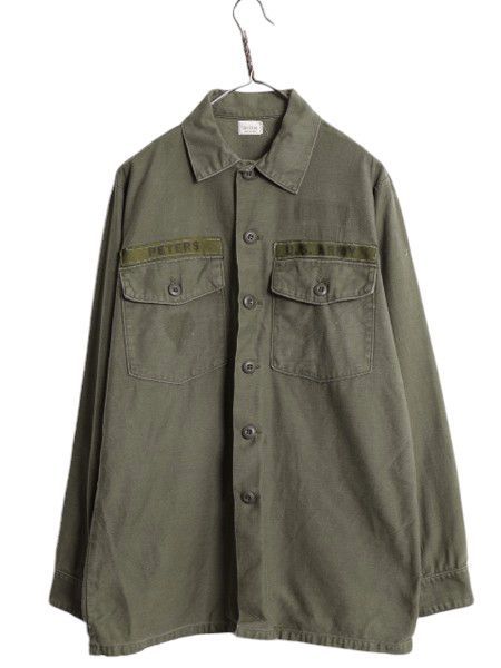 70s 米軍実物 OG107 ユーティリティシャツ シャツ袖 4thモデル 古着 ほぼ未使用!!【70's】【米軍実物】【ビンテージ】【USMC