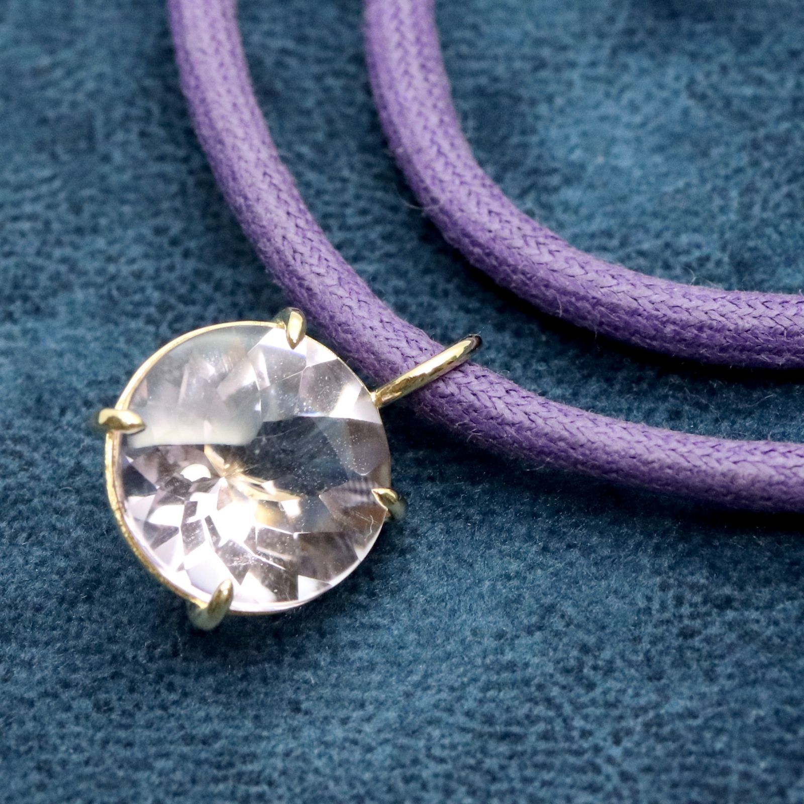 スタージュエリー ネックレス K18 天然石 カラーストーン コード