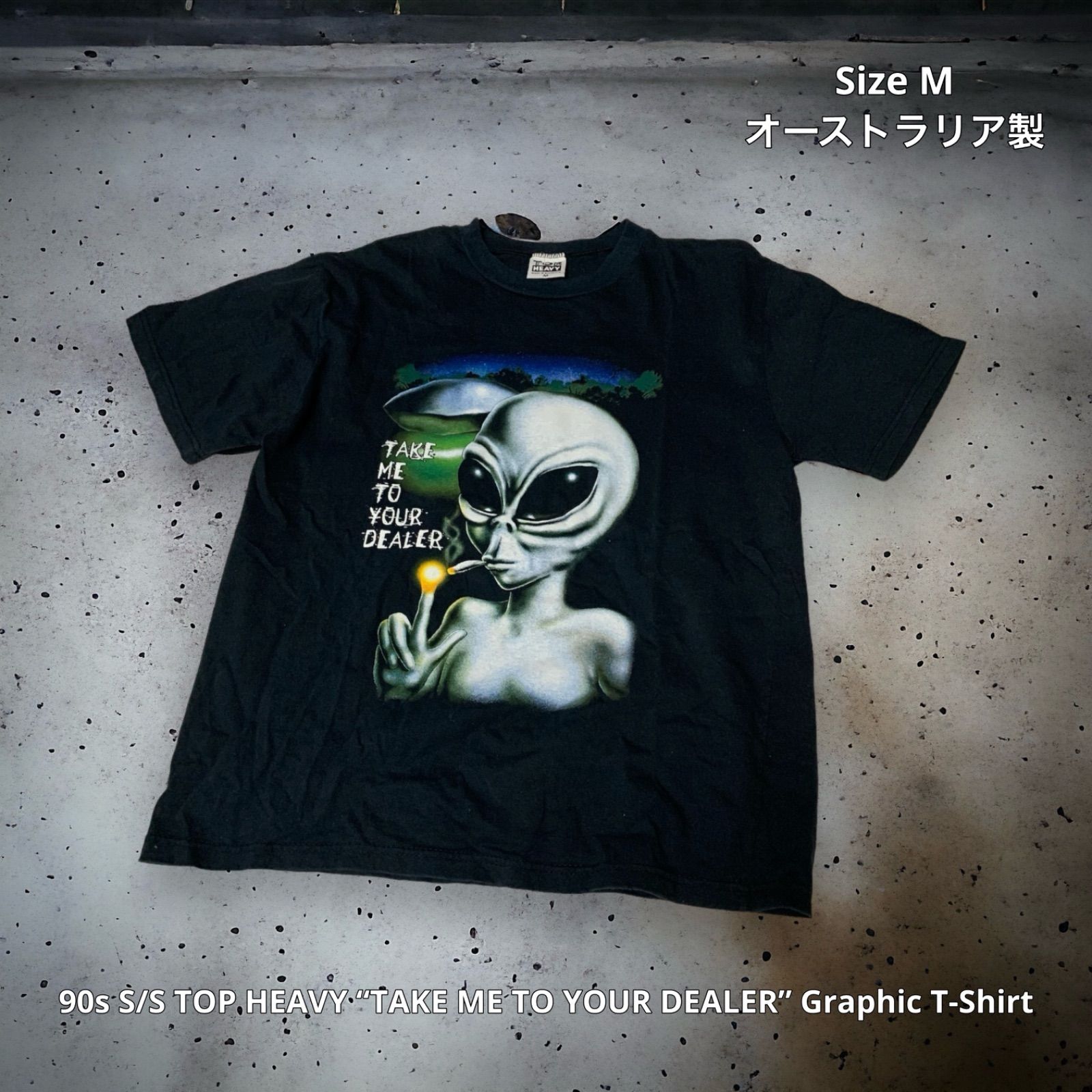 90s S/S TOP HEAVY “TAKE ME TO YOUR DEALER” Graphic T-Shirt トップ