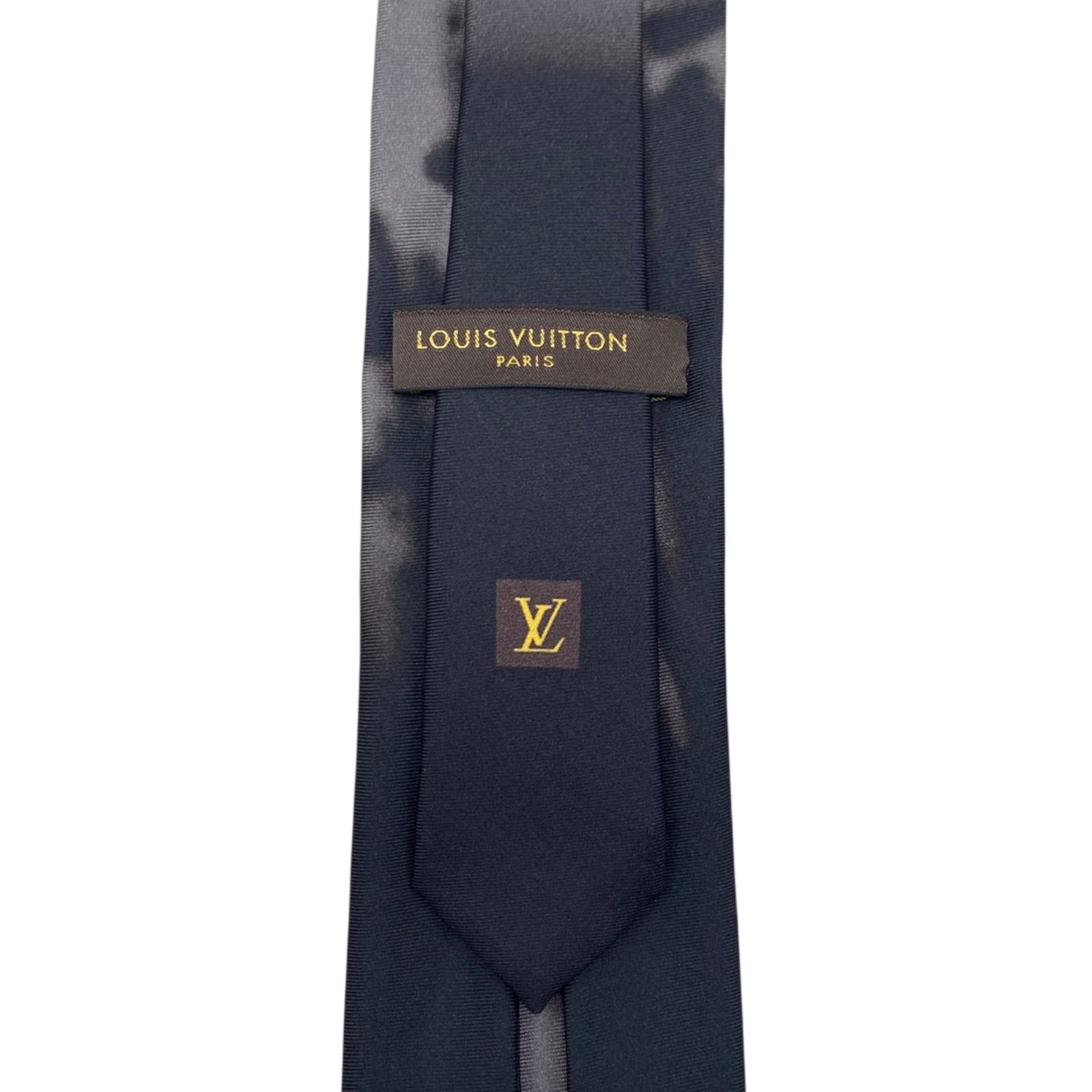 LOUIS VUITTON シルクネクタイ 美品✨Louis Vuitton シルク ネクタイ チェック柄 ブルー - メルカリ