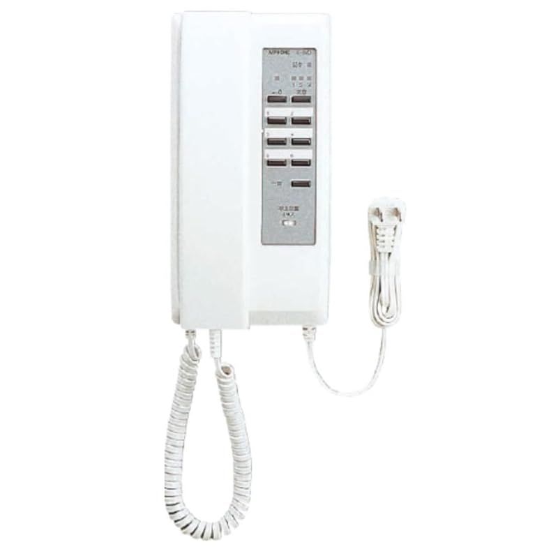 アイホン ワンタッチ ドアホン 受話器タイプ 3 6親機 電気錠 ボタン付 IE-8MD 0