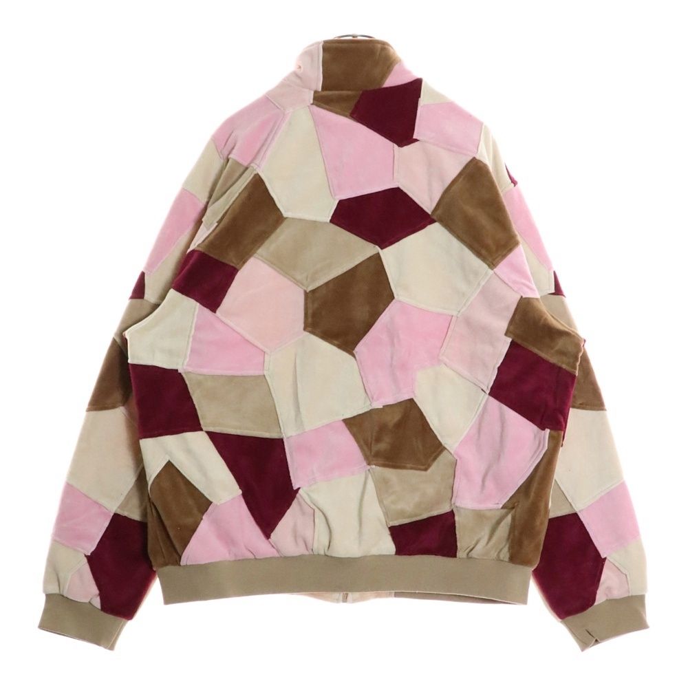 SUPREME シュプリーム 25SS Patchwork Velour Track Jacket パッチワーク ベロア ジップアップハイネックジャケット マルチ