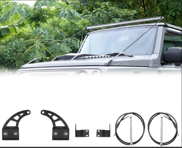 新型スズキジムニー リムライザーキット JB64 JB74 ジムニーシエラ ジャングルプロテクター 障害物除去ロープ フード保護 ブラケット 外装パーツ