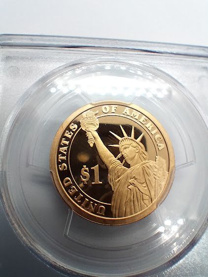 PCGS PR69DCAM First Strike 2007年 初代アメリカ大統領 ジョージ・ワシントン GILT銅貨 1ドル - メルカリ