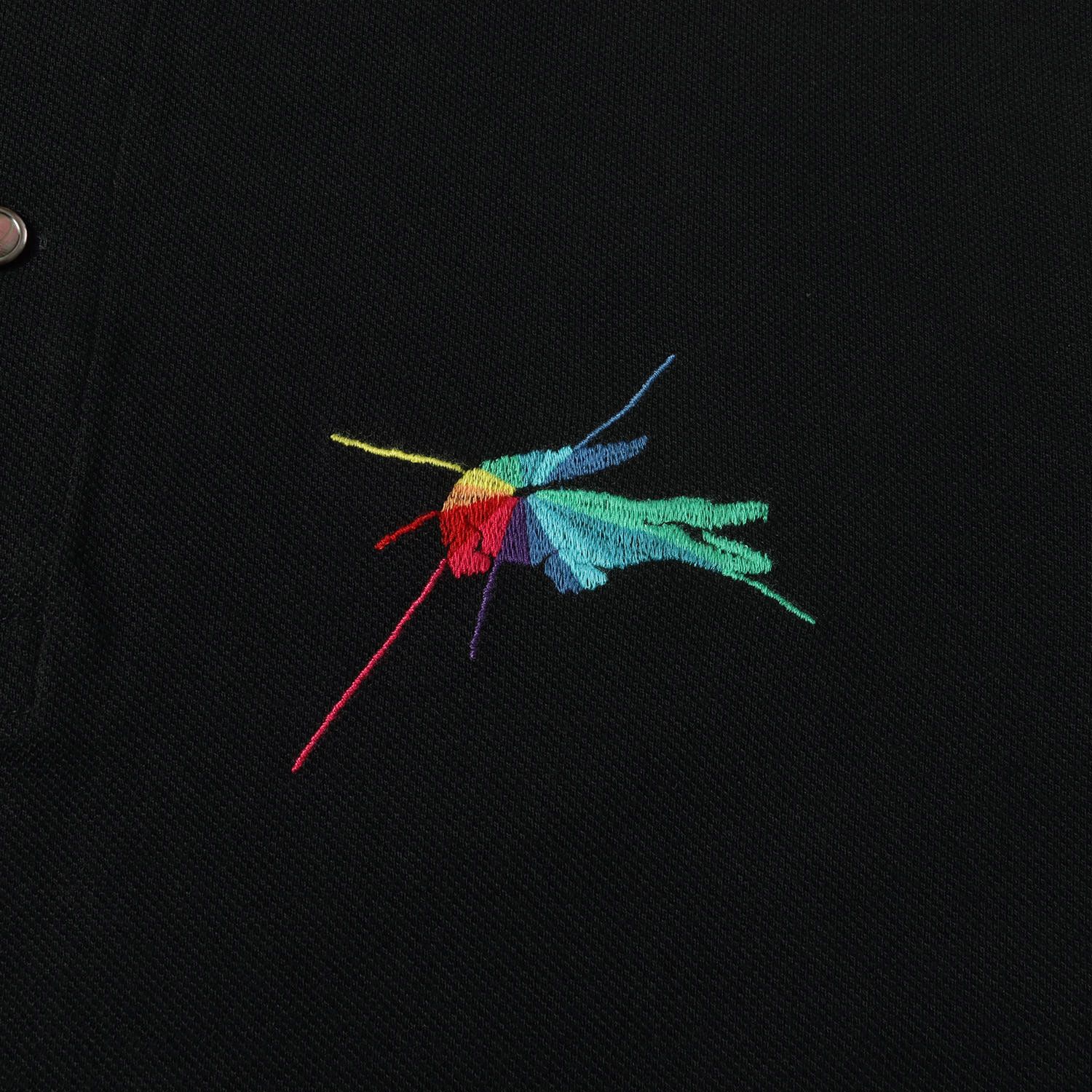 ラコステ LACOSTE ポロシャツ 鹿の子 半袖 白ワニ 刺繍 ワンポイント
