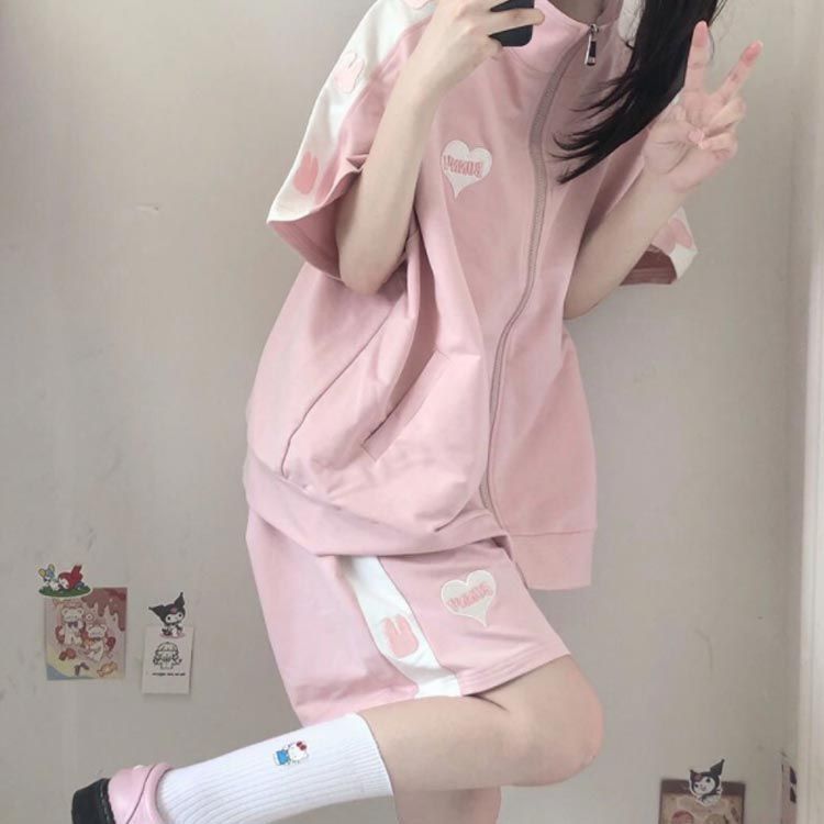 女子高生ジャージ Amazon | lucky lemon 地雷系 ジャージ 女子高生 スポーツウェア