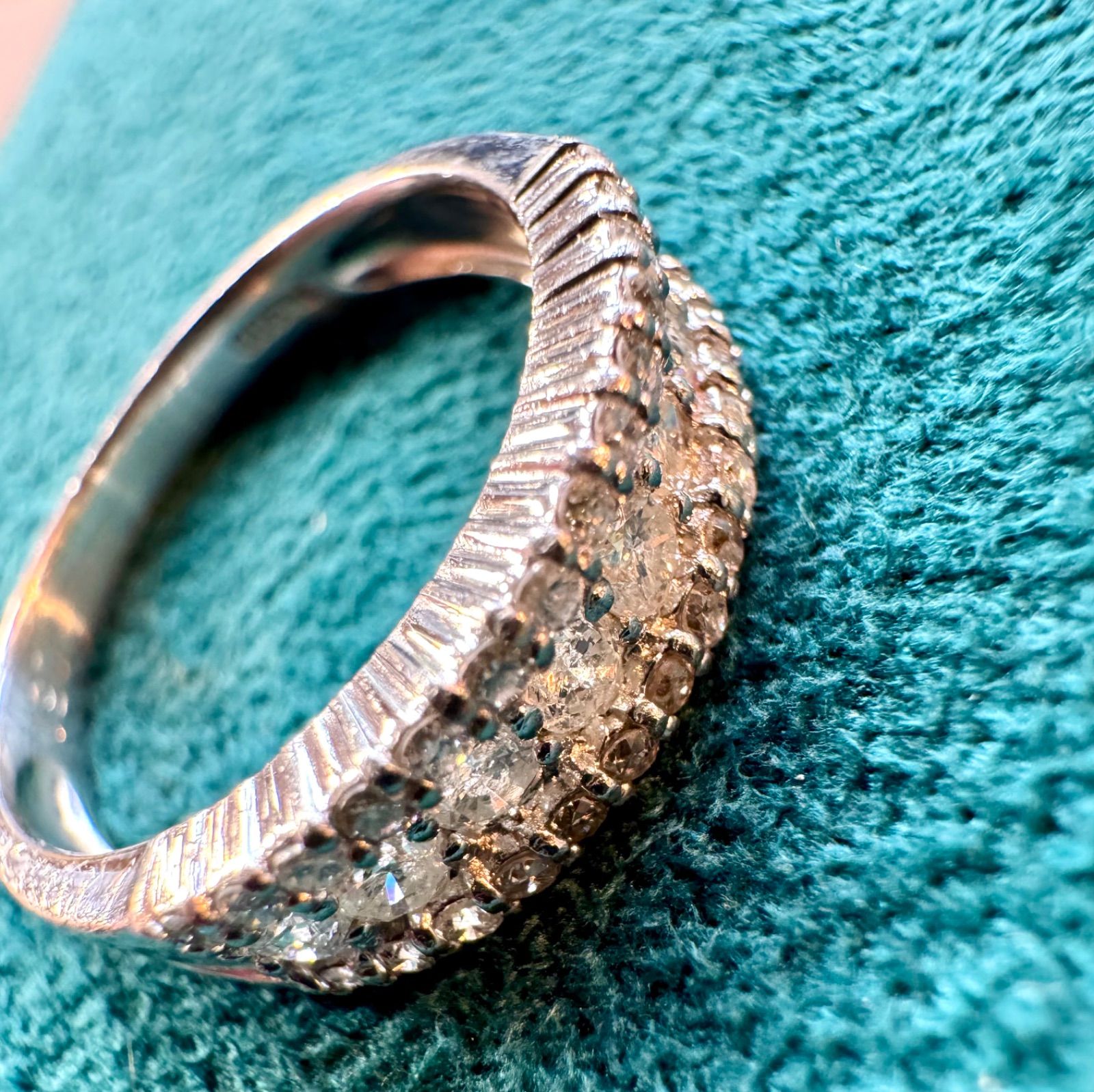 Pt900*10号*0.51ct*プラチナパヴェダイヤモンドリング*指輪 - メルカリ 