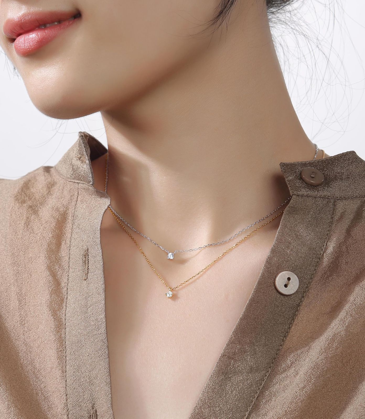  売切注意 お急ぎ下さい lady like レディライク シルバー925 華奢 小ぶり 一粒 ダイヤ ネックレス 6選 ネックレス アクセサリー