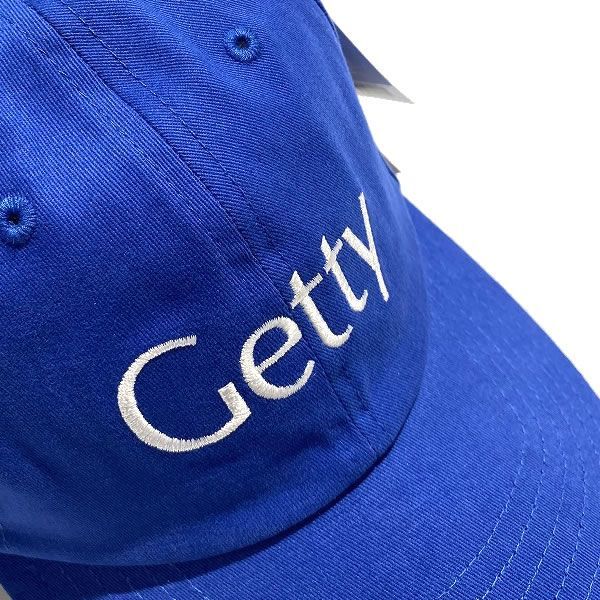 【新品・タグ付き】 Getty ロゴ ブルー キャップ 新品】Getty Center Museum Embroidered Logo Cap ゲッティ