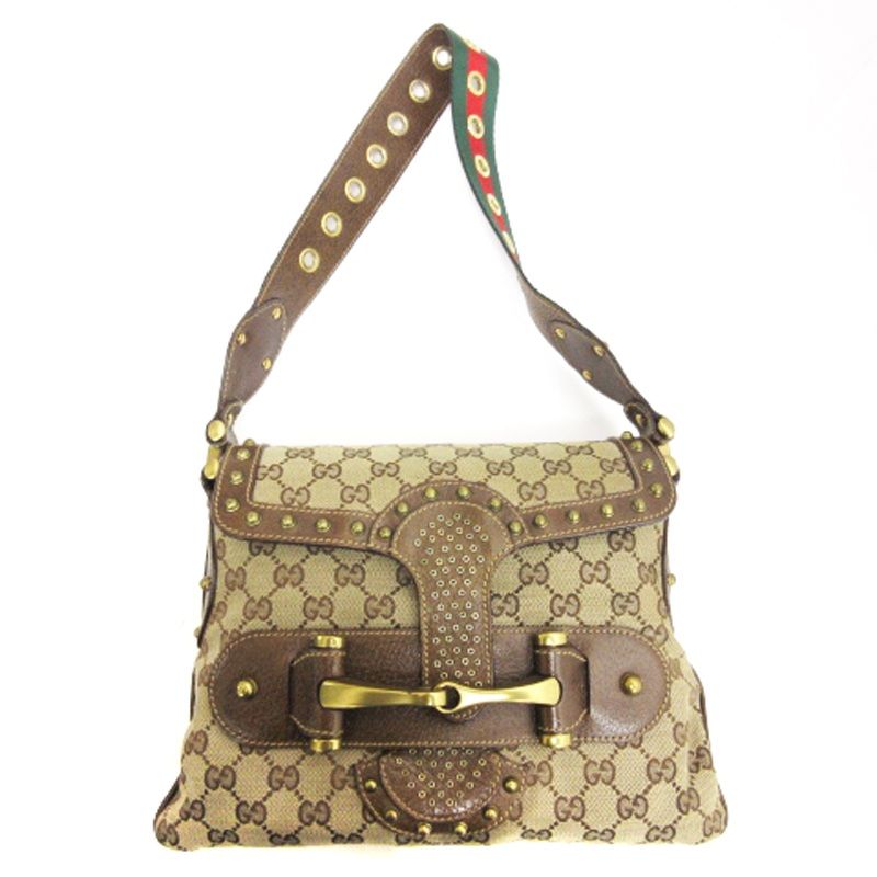 グッチ GUCCI シェリーライン GGキャンバス ホースビット ワン 