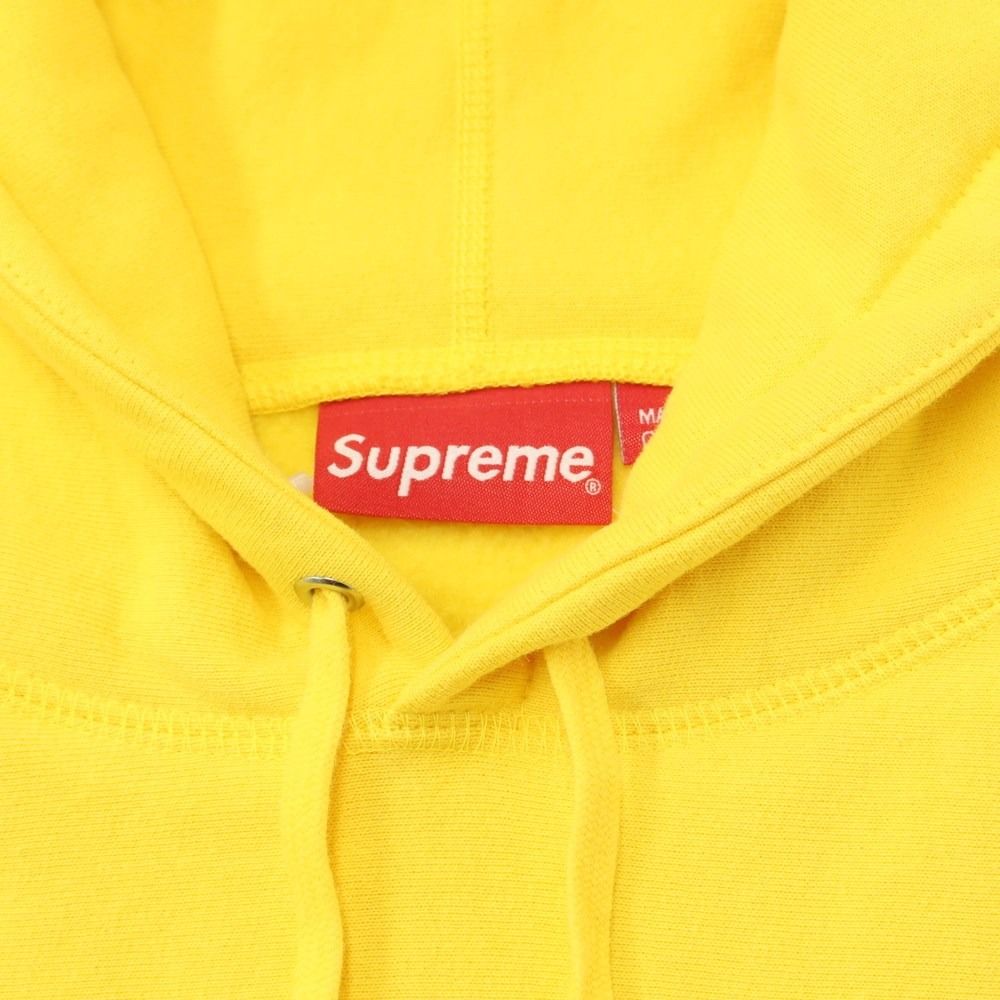 【中古】シュプリーム Supreme 2023年秋冬 Raised Script Hooded Sweatshirt コットンポリエステル  プルオーバー パーカー イエロー【サイズXL】【メンズ】