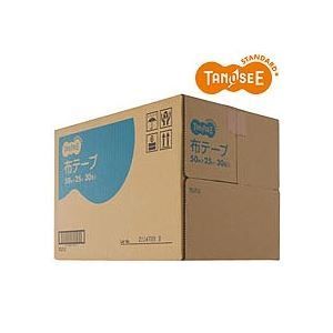 まとめ）TANOSEE 布粘着テープ 重梱包用 50mm×25m 30巻 - タイシ