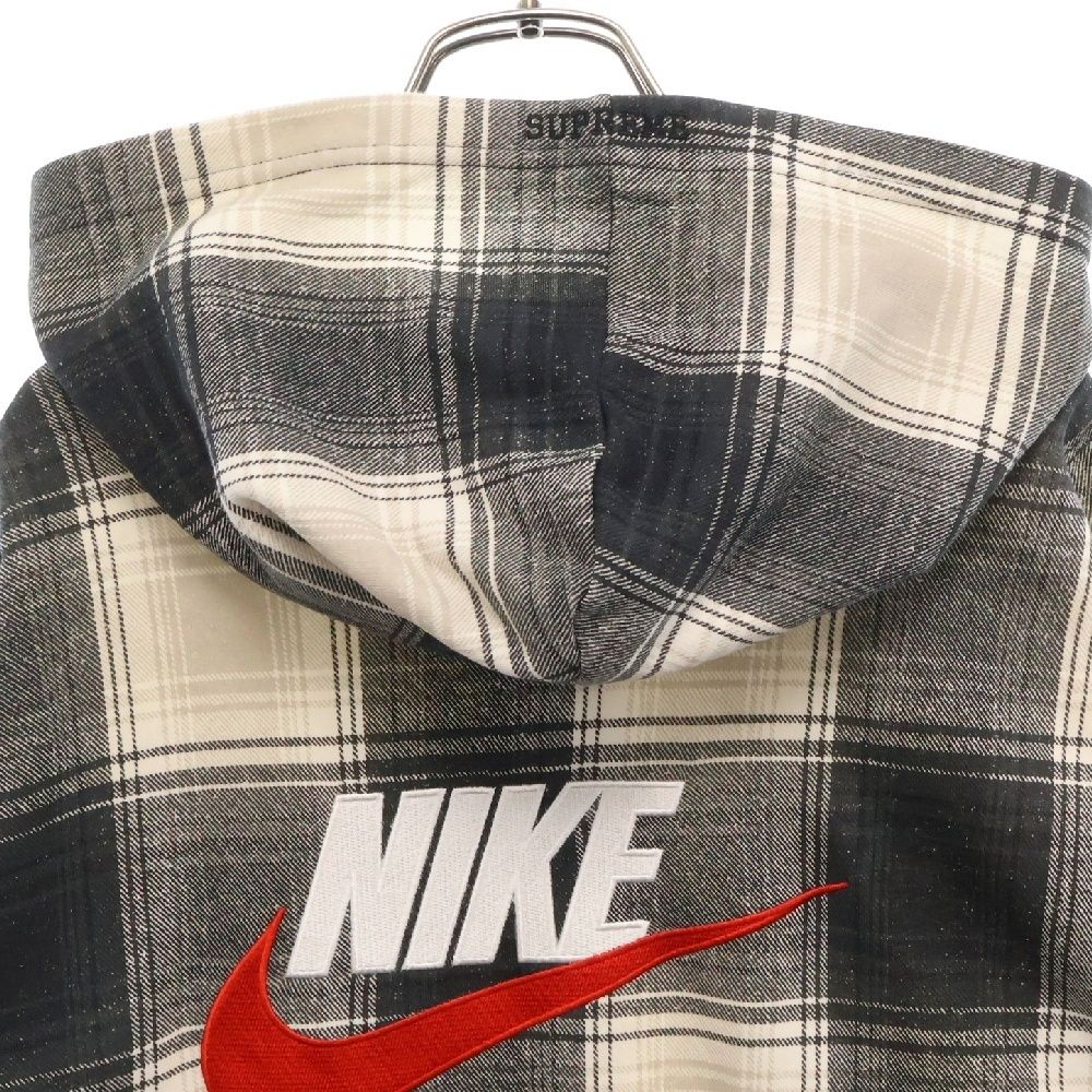 SUPREME (シュプリーム) 18AW ×NIKE Plaid Hooded Sweatshirt AR5572