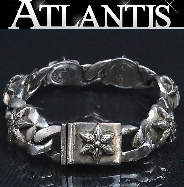 CHROME HEARTS 銀座店 クロムハーツ 6P スター リンク ブレス ブレスレット メンズ シルバー SV925 100398