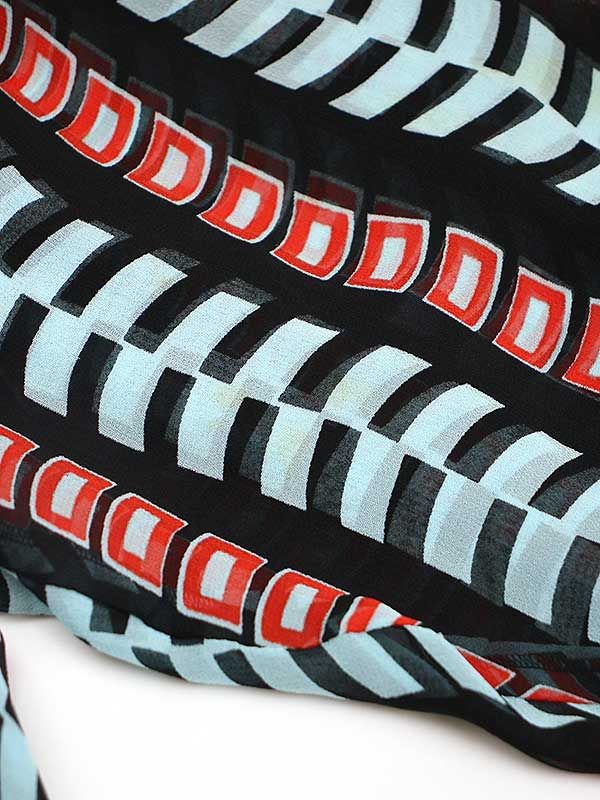 BALENCIAGA バレンシアガ 総柄シルクドレスワンピース ミックス 34  