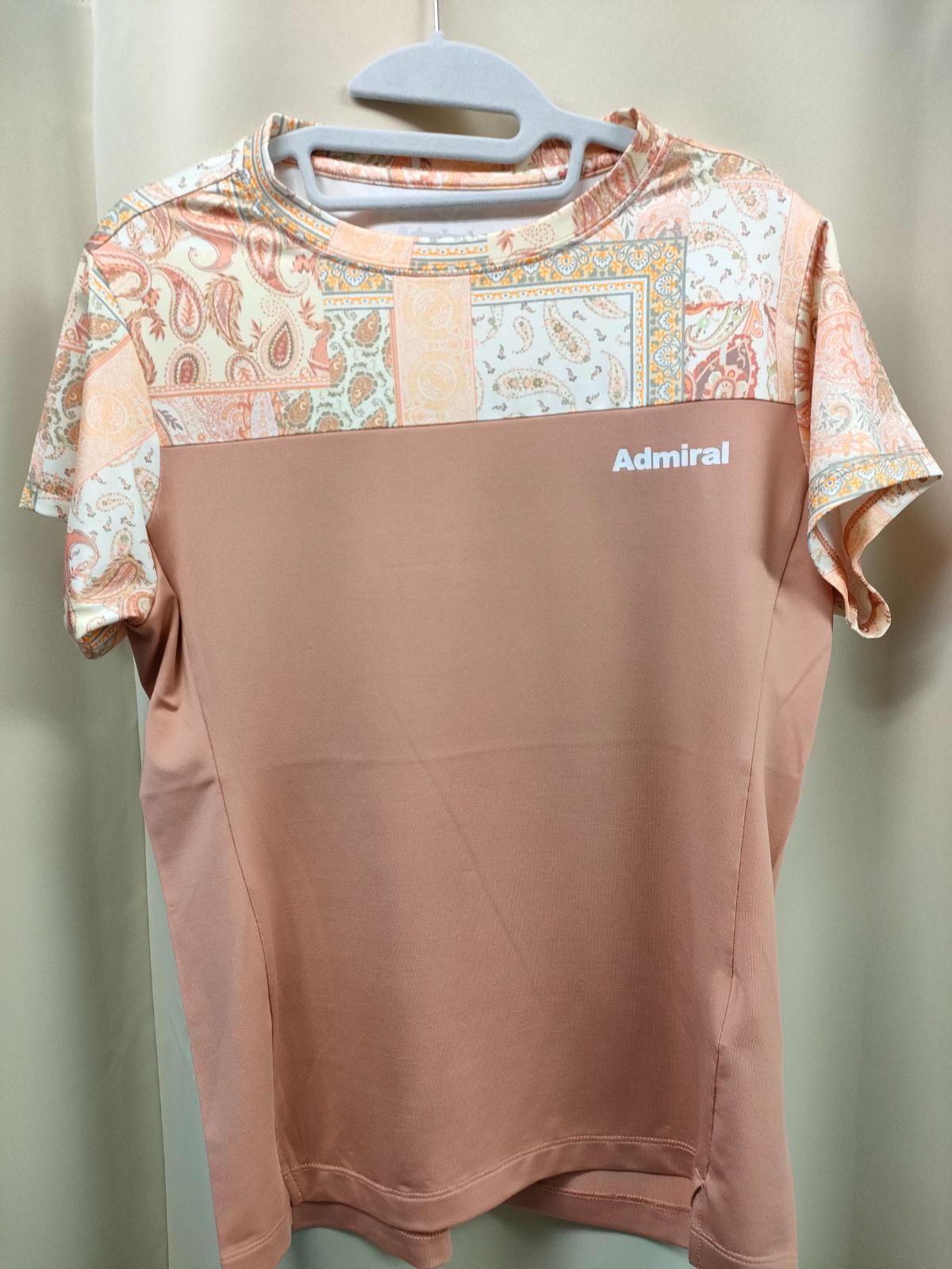 アドミラル2025春夏最 レディース スリットヘムグラフィックTEE オレンジ ATLA502