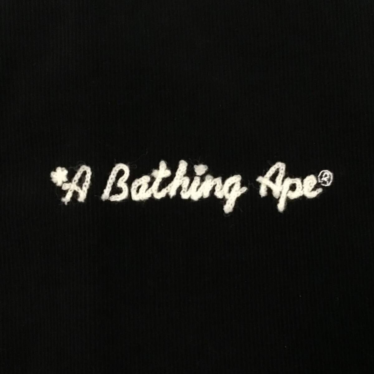 A BATHING APE コーデュロイ スタジャン M 黒 ジェネラル General コーデュロイ スタジャン Mサイズ black a bathing ape