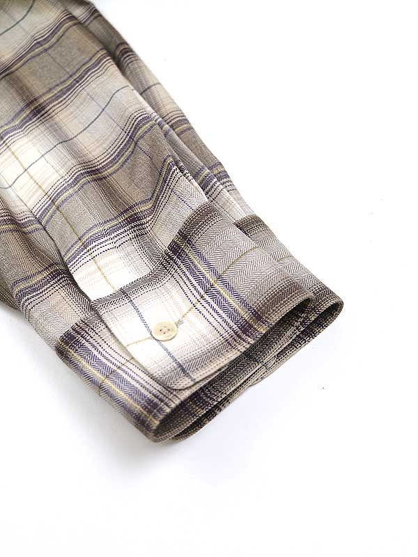 AURALEE オーラリー 23AW SUPER LIGHT WOOL CHECK SHIRT スーパー