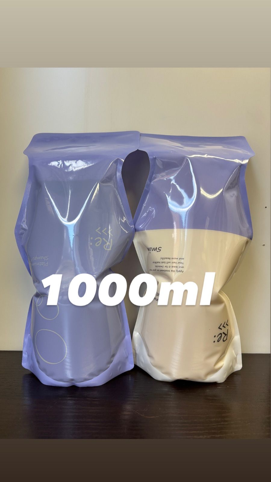 アジュバンR eプラチナムシャンプー、トリートメントセット1000ml
