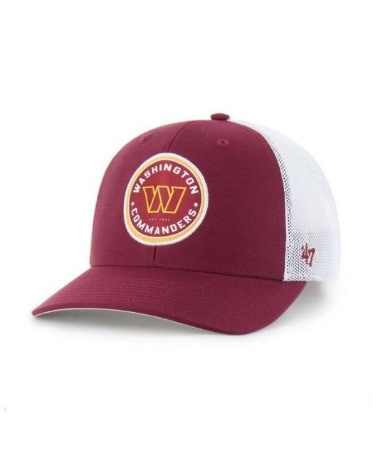 送料無料 47ブランド メンズ 帽子 アクセサリー Men s Burgundy Washington Commanders Disclose Trophy Flex Hat Burgundy