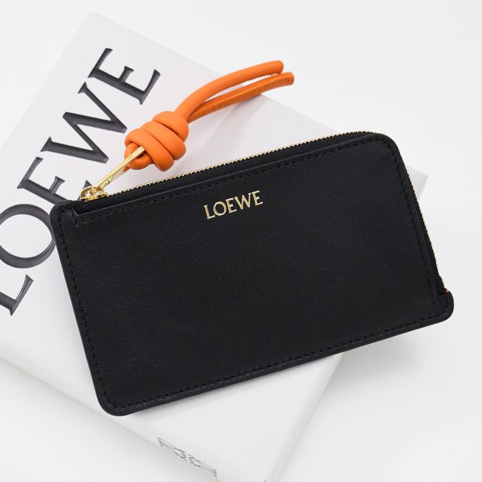 LOEWE ロエベ ノット コインカードホルダー（シャイニーナパカーフ