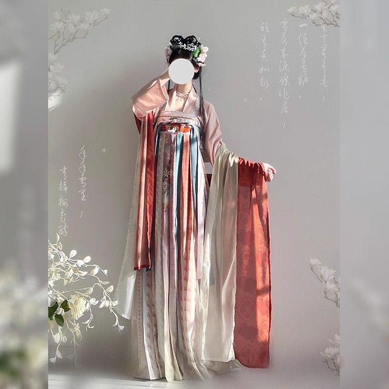 HF-183レトロ中華風漢服 レディース 日常ドレス 撮影用コスプレ衣装 HF-183レトロ中華風漢服 レディース 日常ドレス 撮影用コスプレ