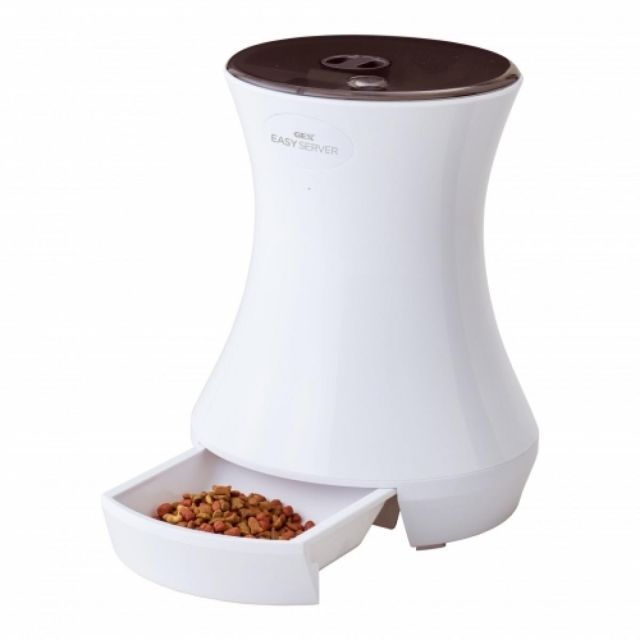 ジェックス GEX Lacook EASY SERVER ペット用 自動給餌器 2電源 犬 猫 超小型犬 中型犬 ご飯 倒れにくい 簡単設定