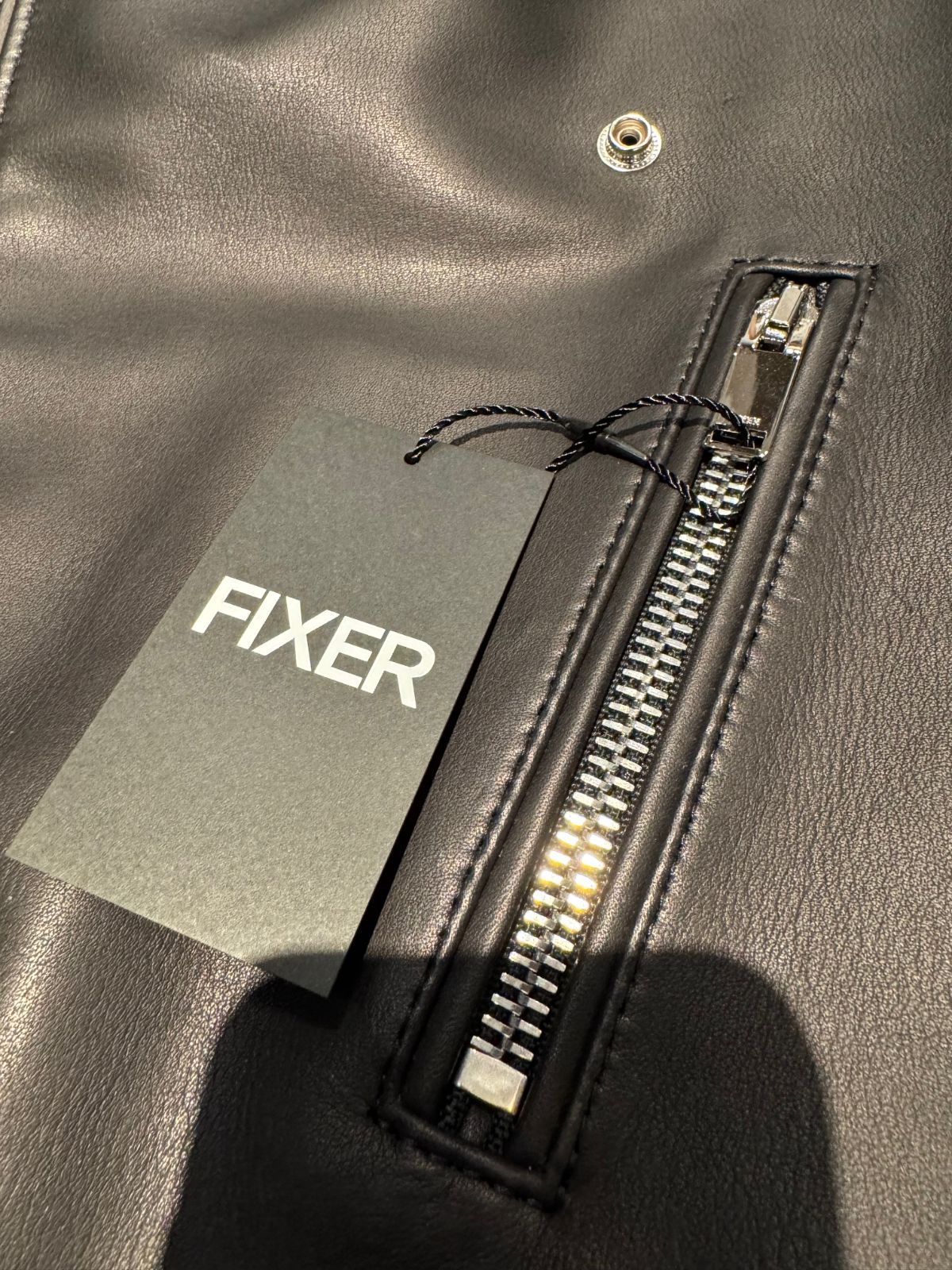 未使用品 FIXER F7 2025SS セミダブルライダース カウレザー ブラック