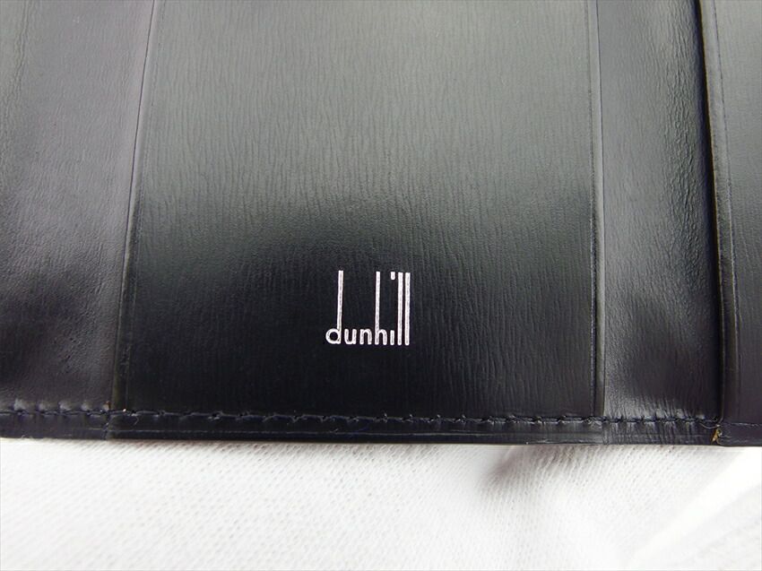 ダンヒル Dunhill キーケース dプレート ブラック×シルバー レディース