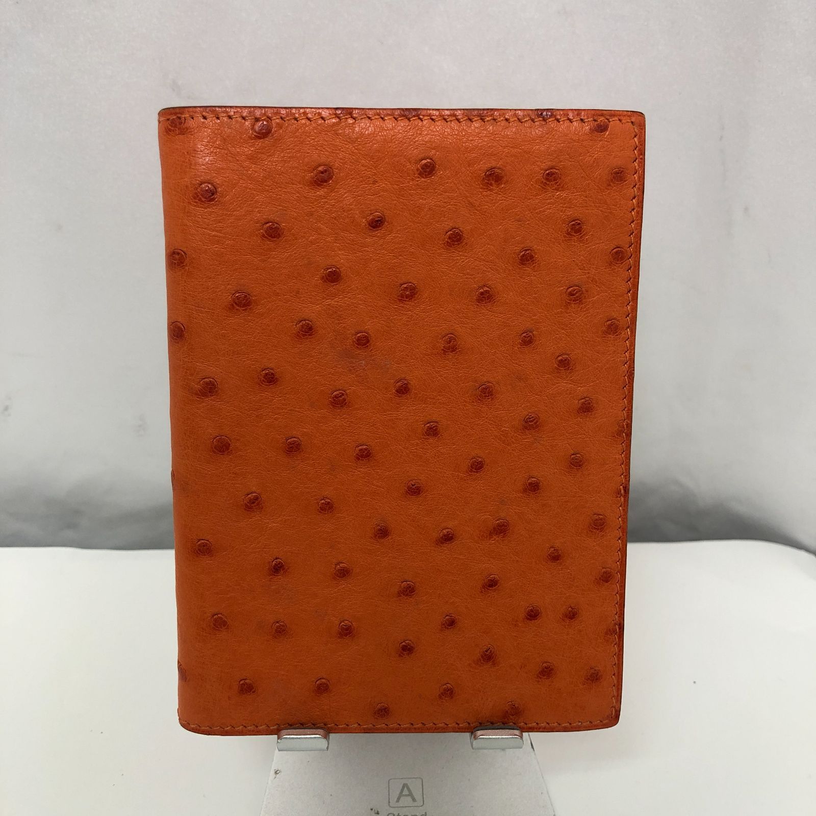 HERMES エルメス 手帳カバー オーストリッチ レザー SG101-1098
