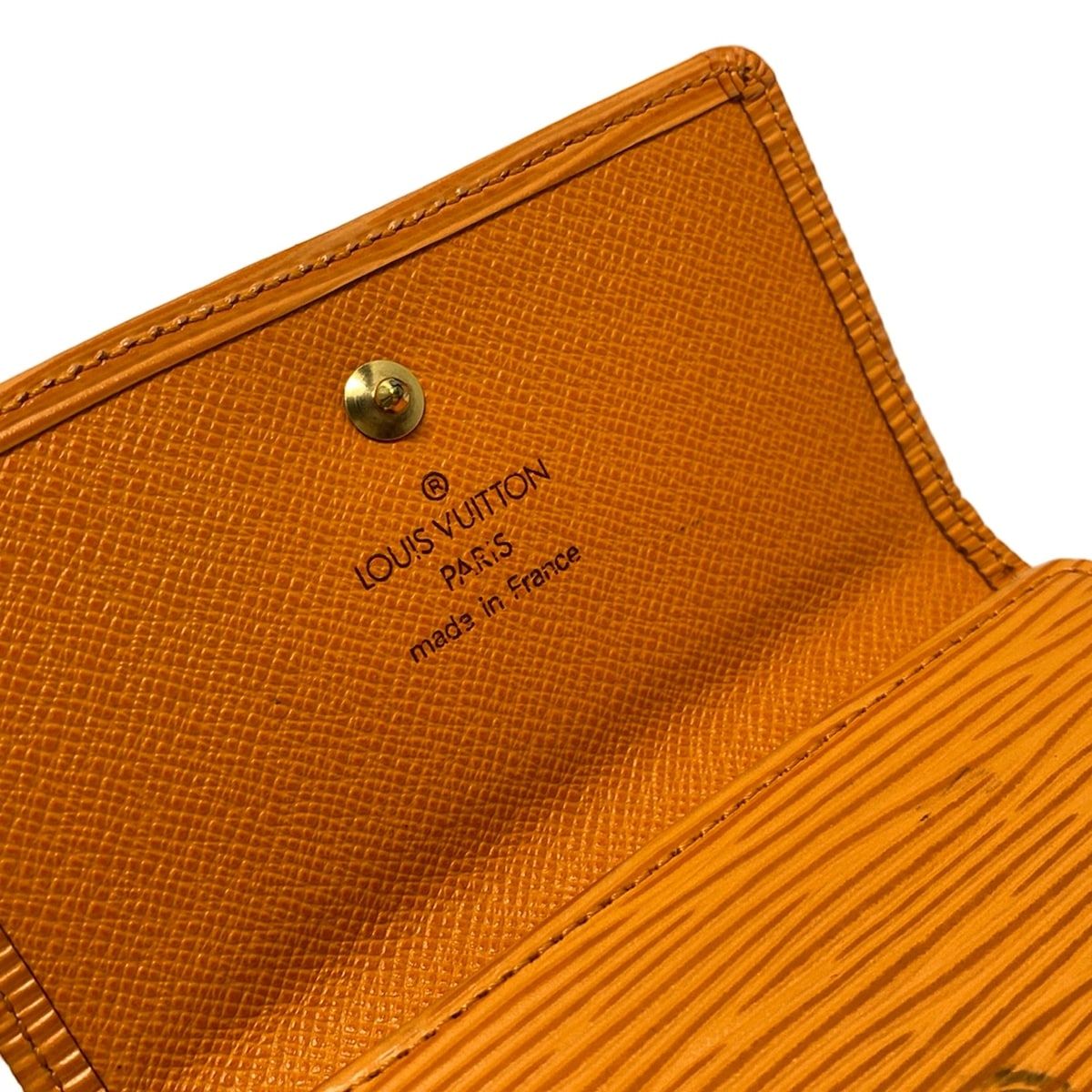 ルイヴィトン 折り財布 エピ ポルトモネビエ カルトクレディM63485　７１９ LOUIS VUITTON(ルイヴィトン) Wホック財布 エピ ポルトモネビエ