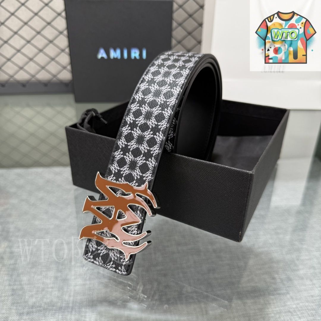今日特価】AMIRI ダブルフェイスレザーベルト - メルカリ