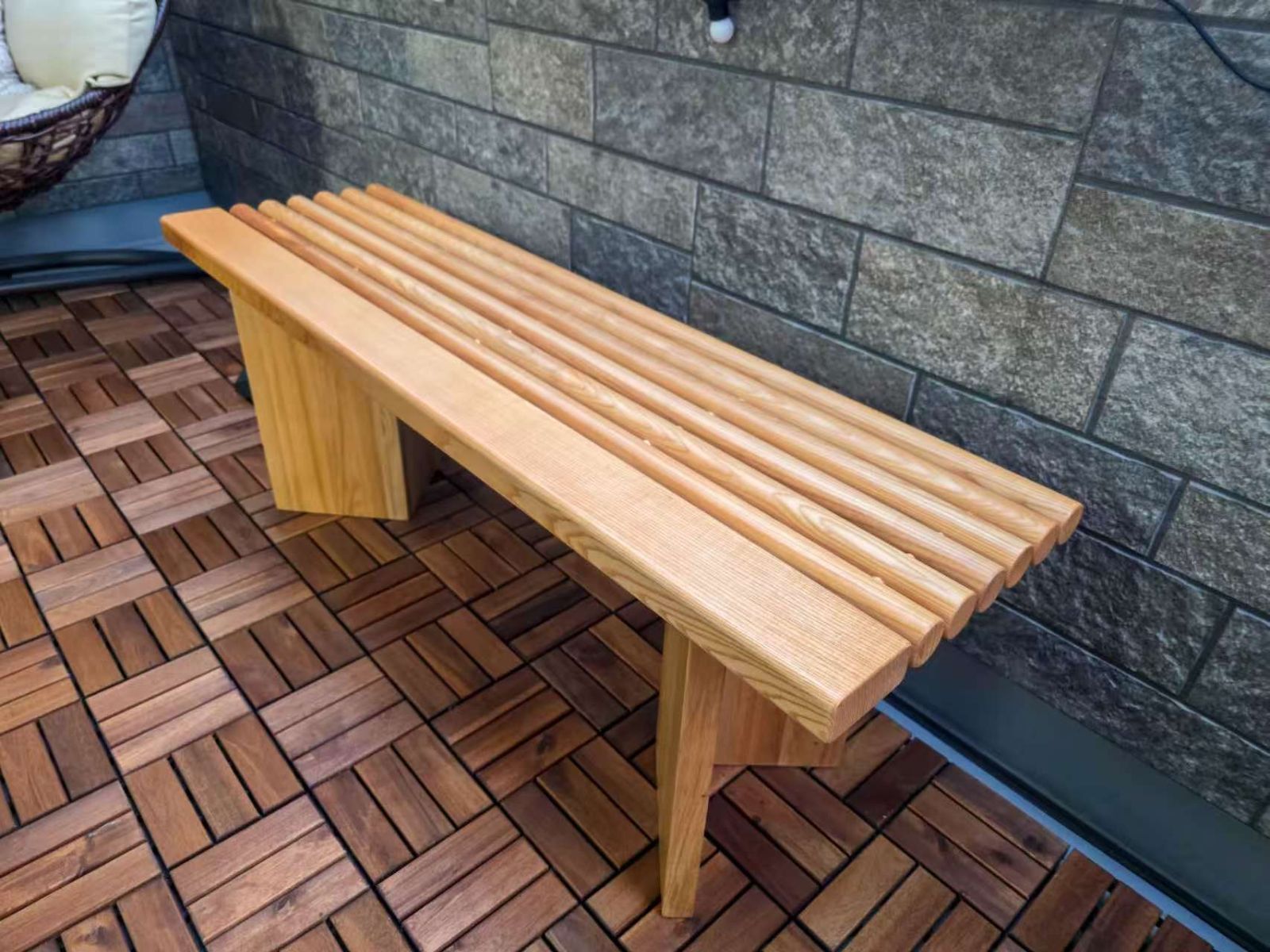 achan.꧁籐素材꧂ラタンテレフォンベンチ ソファ 電話台 いす チェア