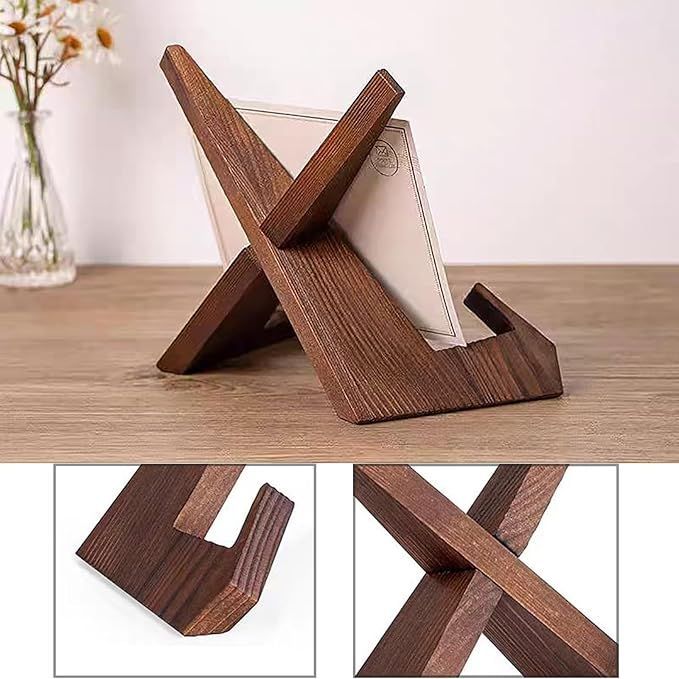 在庫処分】SHULLIN 木製皿立て ブックスタンド 額立て 木製