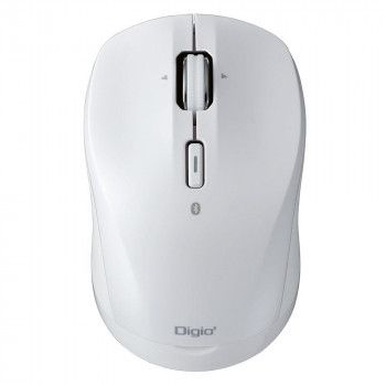 ナカバヤシ　高速スク小型BT静音3ボタンBlueLEDマウス/ホワイト　MUS-BKT163W