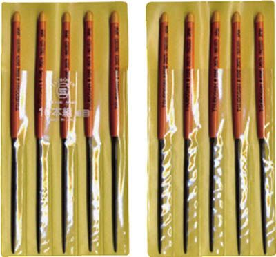 ツボサン 組ヤスリ 10本組 丸 細目 MA 010-03