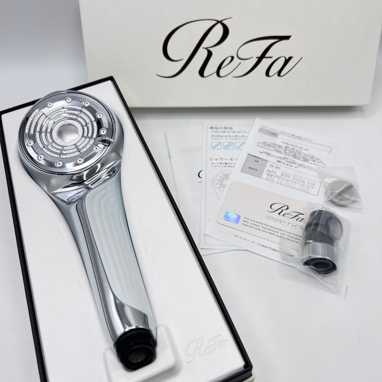 美品】 MTG ReFa FINE BUBBLE U RS-BH-02A シャワーヘッド リファ 