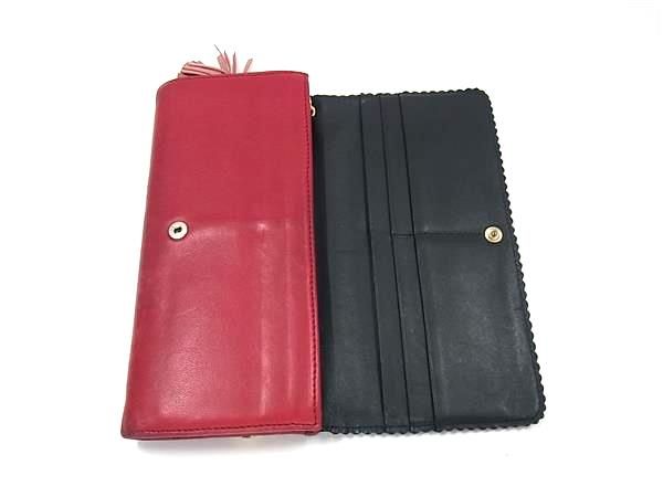 ◇ロエベ◇ LOEWE アナグラムポイント ロングウォレット ナッパレザー 