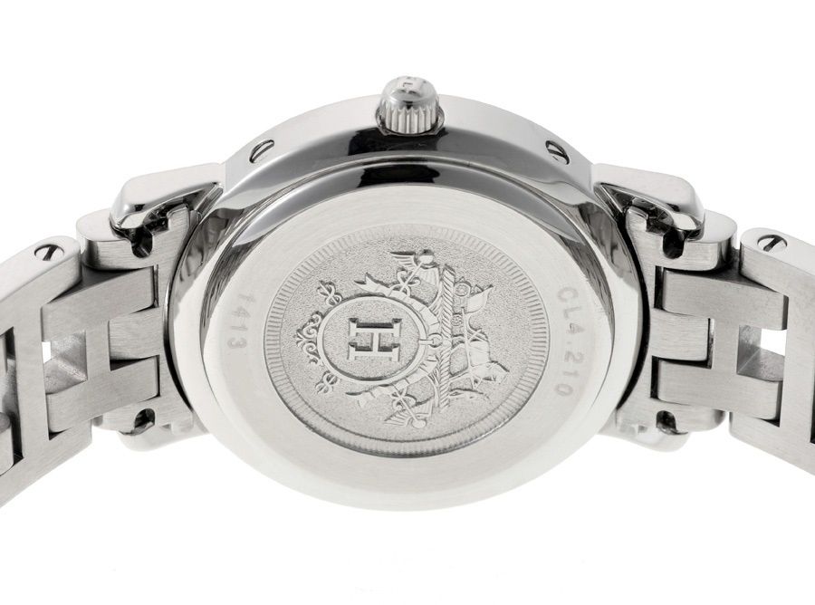エルメス / HERMES クリッパー CL4.210 ホワイト クオーツ 【中古  