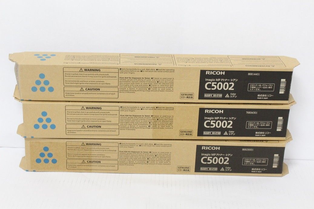未使用 RICOH 純正 トナー C6003 3色6本（シアン・イエロー×各1 / ブラック×4）  リコー ITQCEPW93SKG-YR-N135-byebye Amazon.co.jp: リコー MP Pトナー C6003 純正トナー ブラック