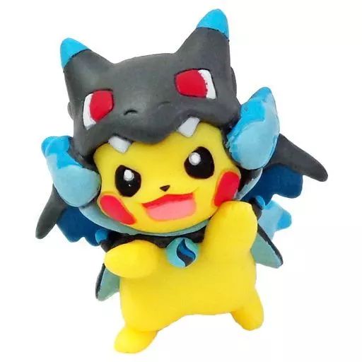 ポケモン メガポンチョを着たピカチュウ フィギュア メガリザードンX 中古】トレーディングフィギュア メガリザードンXのポンチョを着た