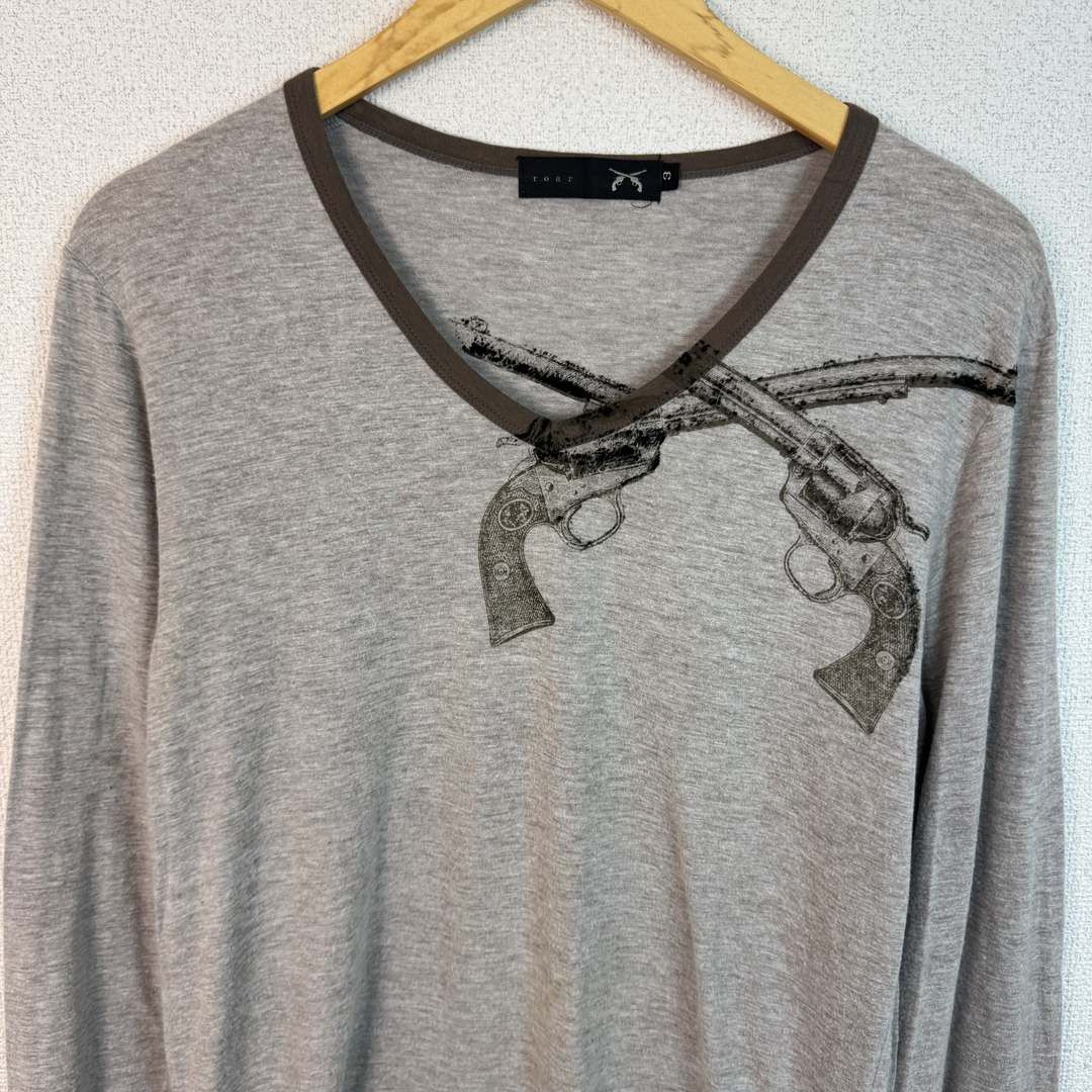 メンズroar 長袖Tシャツ roar ロアー 新品メンズ長袖Tシャツ ダブル