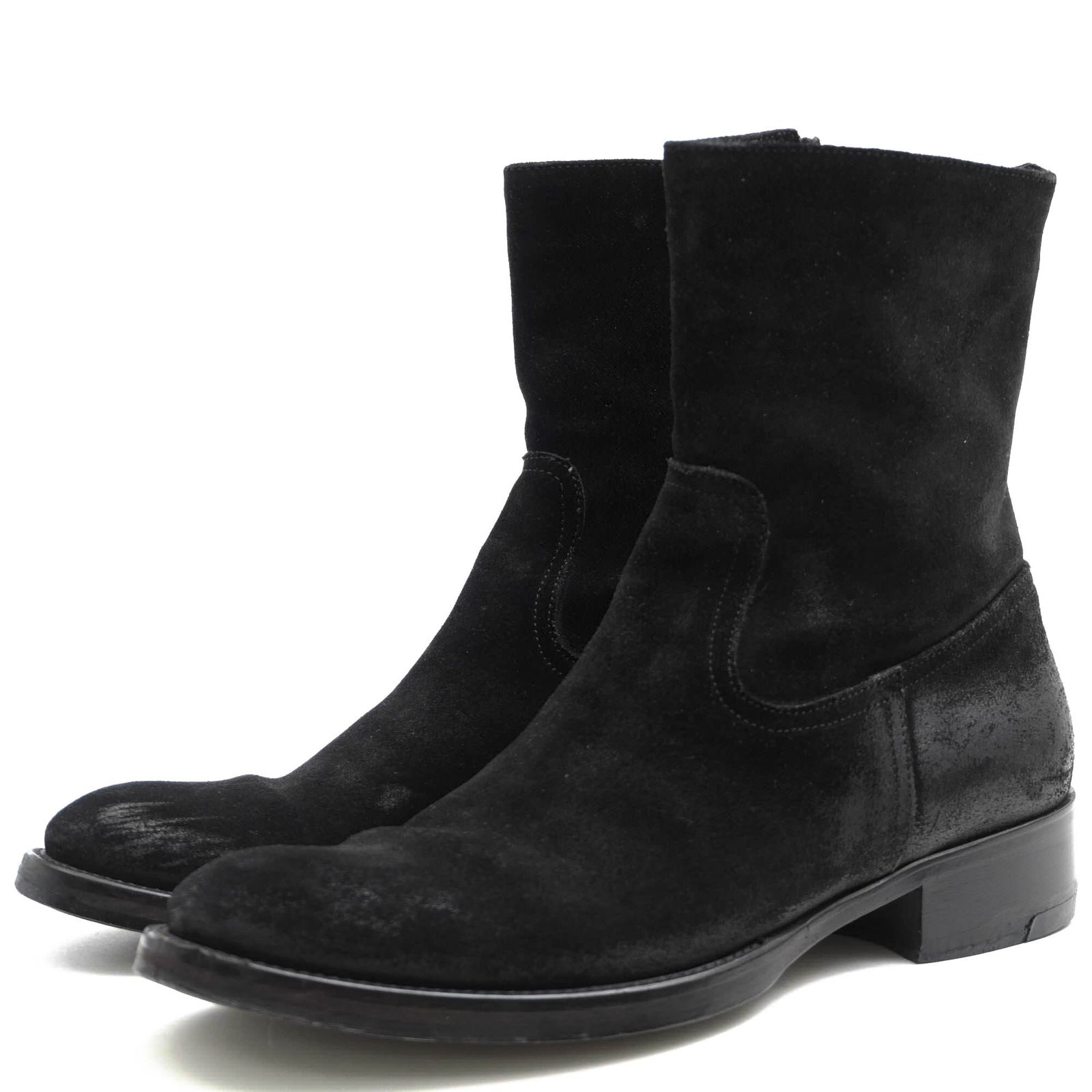 BUTTERO ブッテロ レザーブーツ 本革 サイドジップ ブラウン 41 革靴