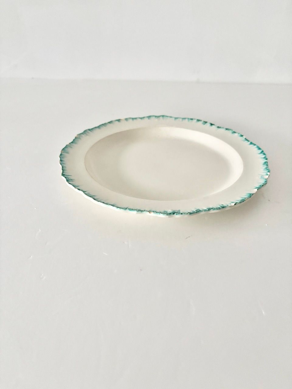 フランスアンティーク】花 リム皿 1800年代 クレイユモントロー