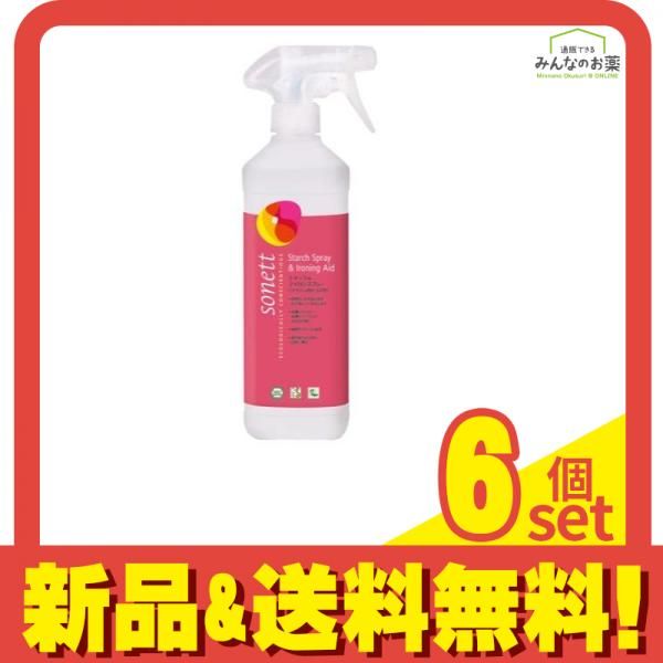 ソネット sonett ナチュラルアイロンスプレー アイロン用仕上げ剤 500mL 6個セット
