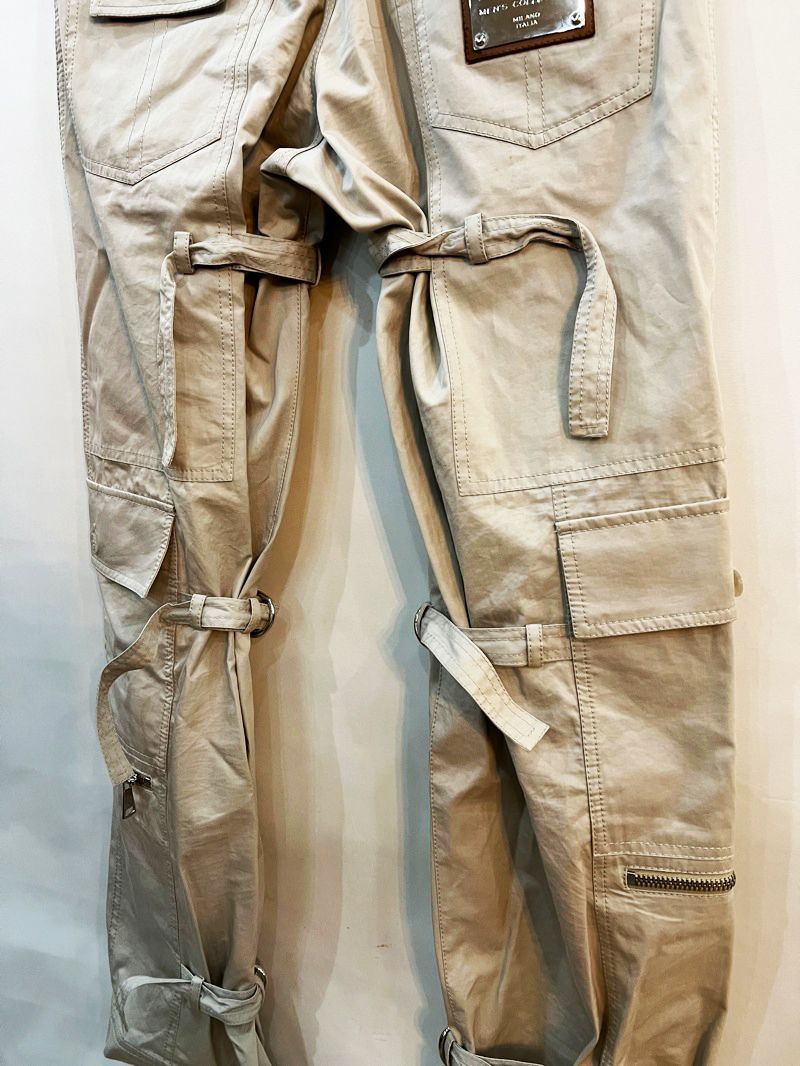 希少 レア!! イタリア製 DOLCE&GABBANA/ドルチェ＆ガッバーナ 03AW Parachute Pants パラシュートパンツ メンズ  46 ベージュ ドルガバ - メルカリ