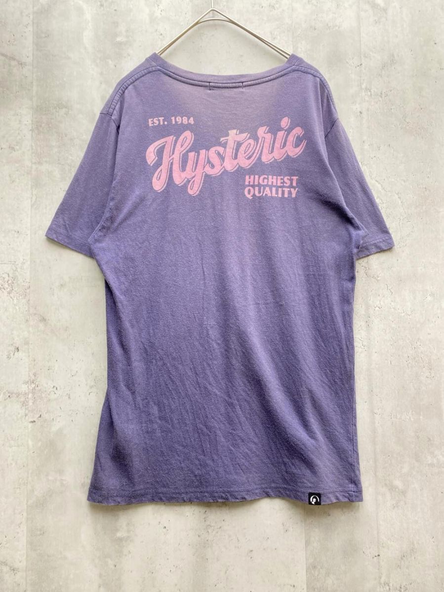 【希少】Hysteric Glamour Tシャツ ヒスガール 全面プリント 紫 HYSTERIC GLAMOUR ヒステリックグラマー 即完売モデル希少カラー
