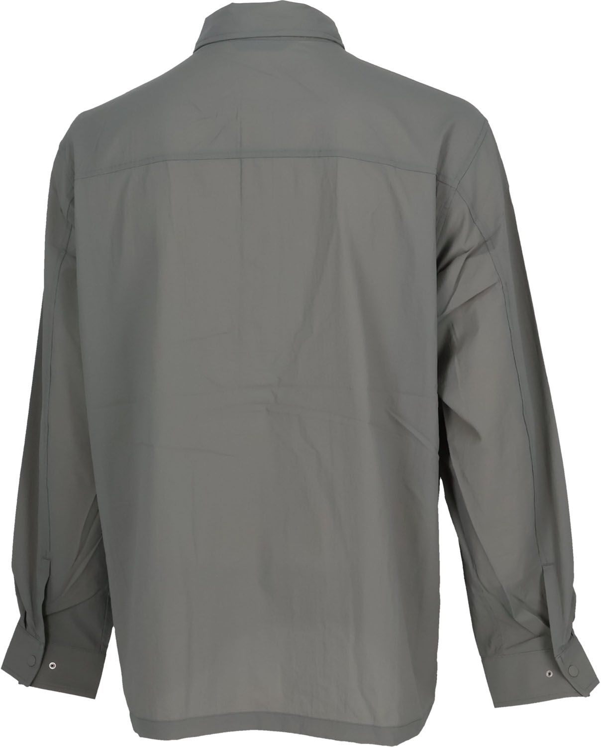 ザ ノース フェイス THE NORTH FACE アウトドア ハイカーズシャツ HIKERS SHIRT メンズ トップス ウェア 長袖 ボタンシャツ 熱中症対策 抗菌 防臭 ストレッチ 撥水 ドットボタン 通気性 NR 12 FG ヒューズボックスグレー