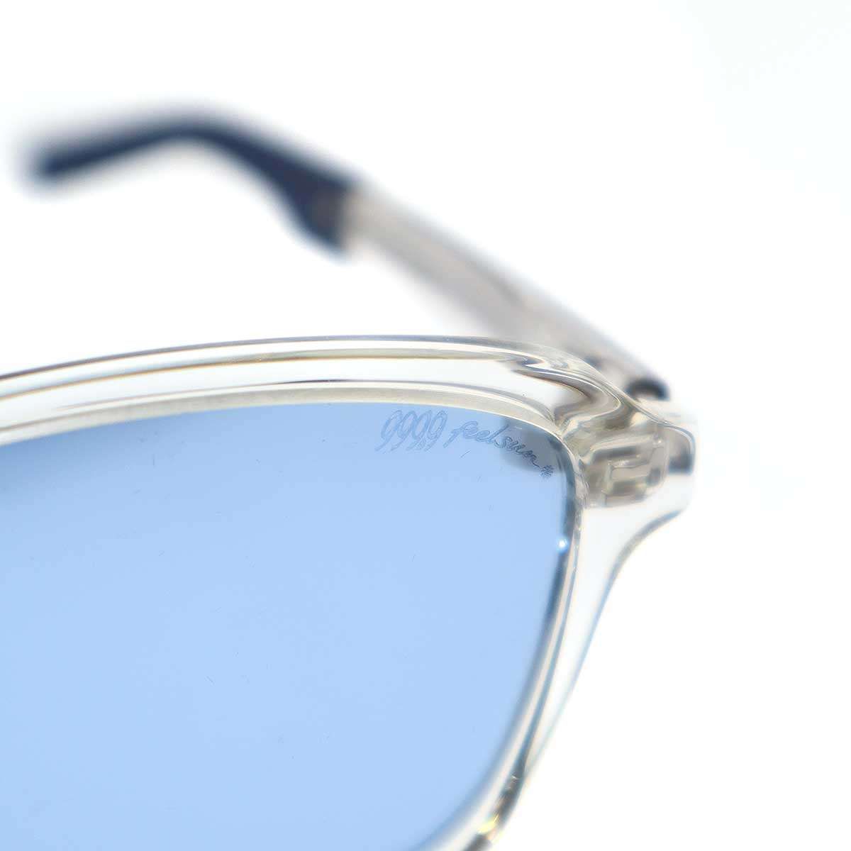 999.9 feelsun F-03SP クリアラバー サングラス ブルー 中古 999.9 feelsun フォーナインズ フィールサン F-03SP クリアラバー